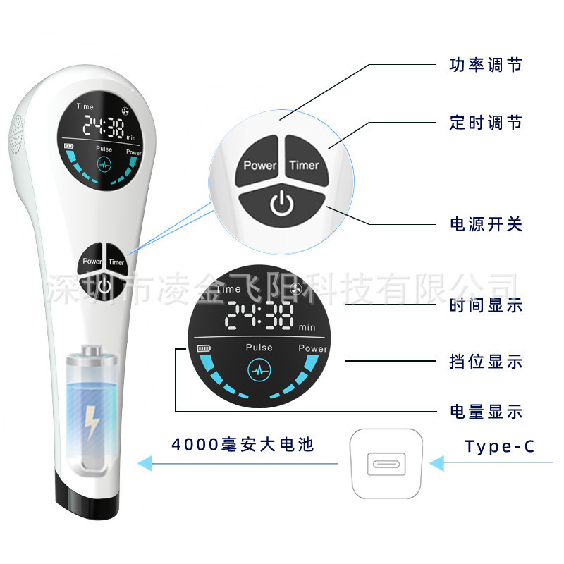 クロスボーダーハンドヘルド赤色光理学療法ランプ赤外線理学療法器具全身鎮痛 LED 赤外線理学療法ランプ|undefined