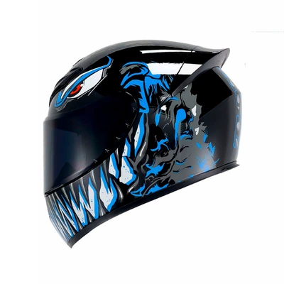 Safe for All Seasons, Rider Electric | Motorcycle Safety Supplies - foreign-trade-model-blue-venom-2nd-generation-black-mirror-s