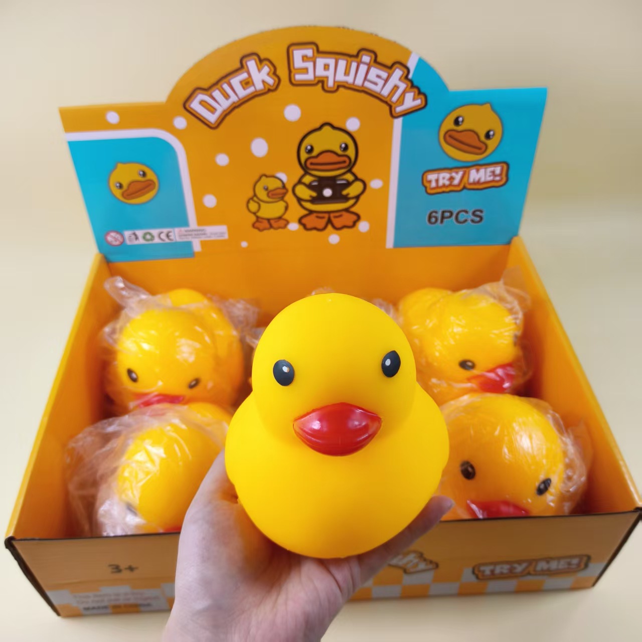 Big yellow yellow duck, slime for adults, toy for bath play in water, anti-stress
