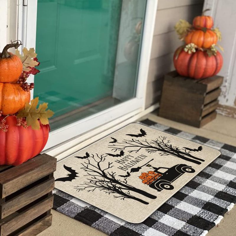 ハロウィンフロアマット、玄関ドアマット、浴室吸水性フットマット、ホリデーデコレーションマット、TEMUドロップシッピング|undefined