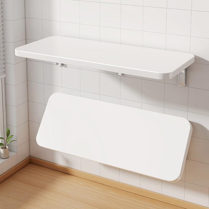 Wall Folding Table Wall-Mounted Foldable Board Hanging Desk Wall-Mounted Wall-Leaning Suspended Table Countertop Storage Rack