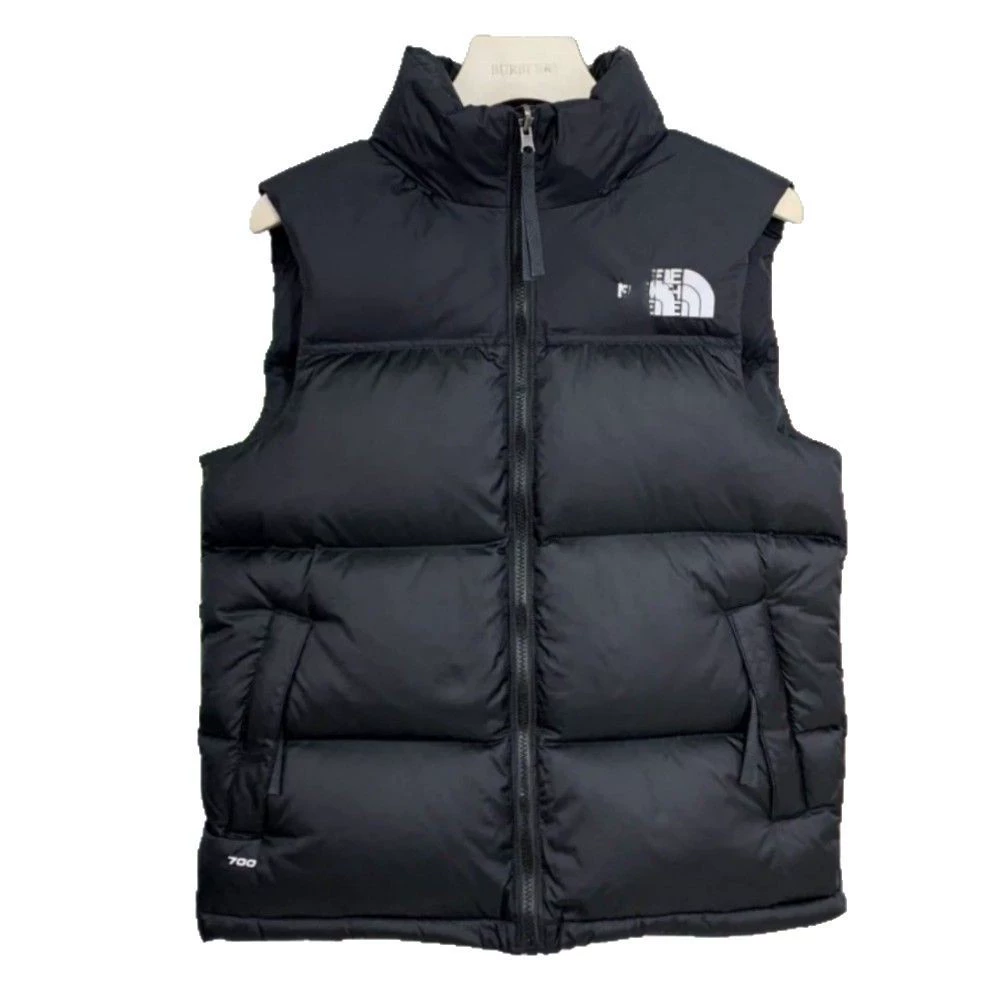 Down jacket, demi-season vest for men and women for beloved, with embroidery, increased thickness, loose fit