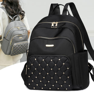 (Cross-border trading), (Wholesale), backpack with diamond pattern, shoulder bag, fashionable universal school bag for traveling, city style