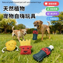 亚马逊爆款丝瓜络狗狗玩具磨牙耐咬幼犬洁齿自嗨解闷神器宠物玩具