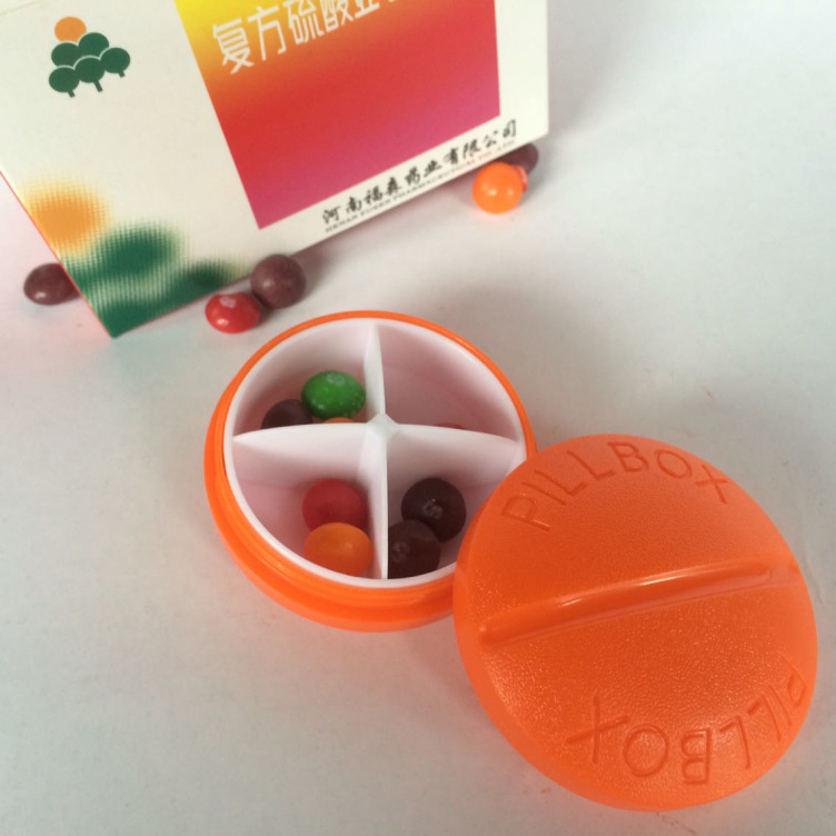 国境を越える薬箱 持ち運びに便利な小型薬箱 6グリッド4グリッドミニカプセル薬箱|undefined