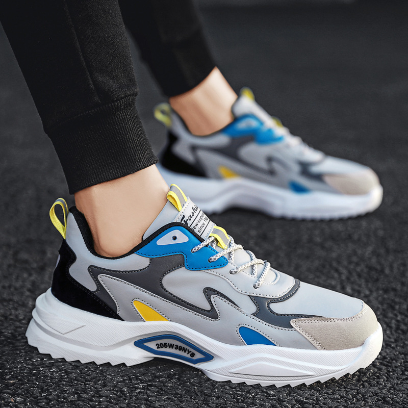 Autumn new couple's fashion casual sneaker 2022 men's low-top lace-up breathable daddy shoes Autumn new couple's fashion casual sneaker 2022 men's low-top lace-up breathable daddy shoes