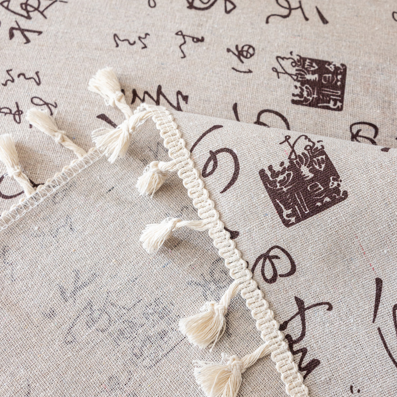 Nuevo mantel chino de alta gama, mantel rectangular, mesa de centro para el hogar, sala de estudio impermeable, cubierta de mesa de té, una pieza