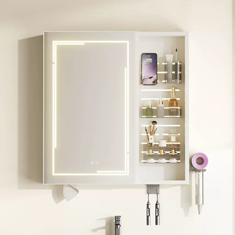 太空铝浴室镜柜小户型镜子洗手间收纳储物壁挂镜箱简约收纳置物柜