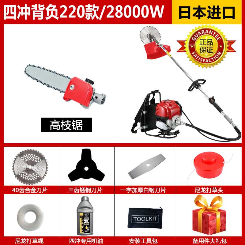 Top with 220 back + high branch saw + gift bag