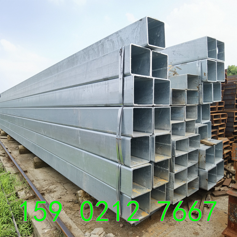 厂家批发矩形镀锌管60*80方形镀锌管40*40Q235正大友发内外热镀锌