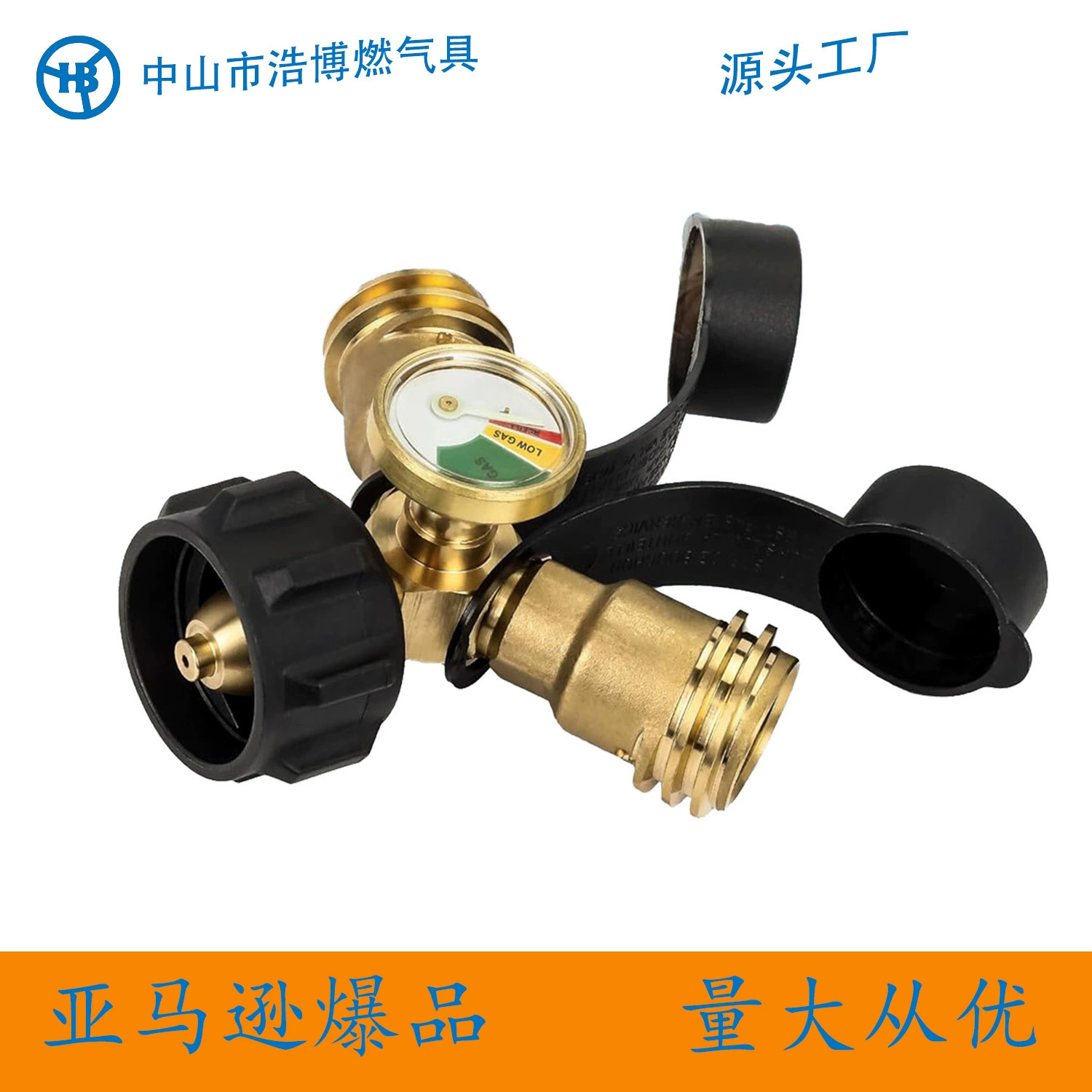 Латунь тройника тела манометра пропана ы с 1 мужчиной ККК и ПОЛИТОМ подогревателя гриля 2 женщин ККК