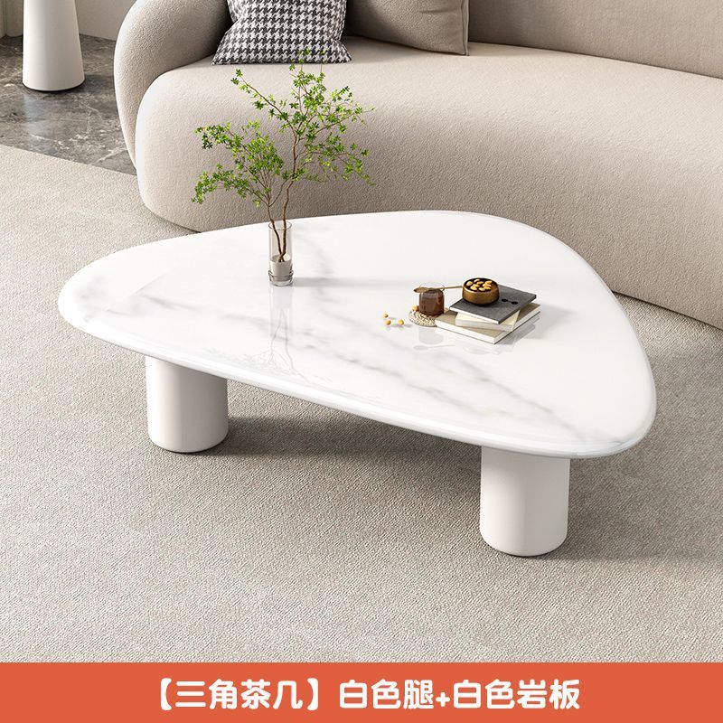 Tabla de té de vidrio templado tabla de roca pequeña sala de estar doméstica moderna simple red tabla de té goteo de agua