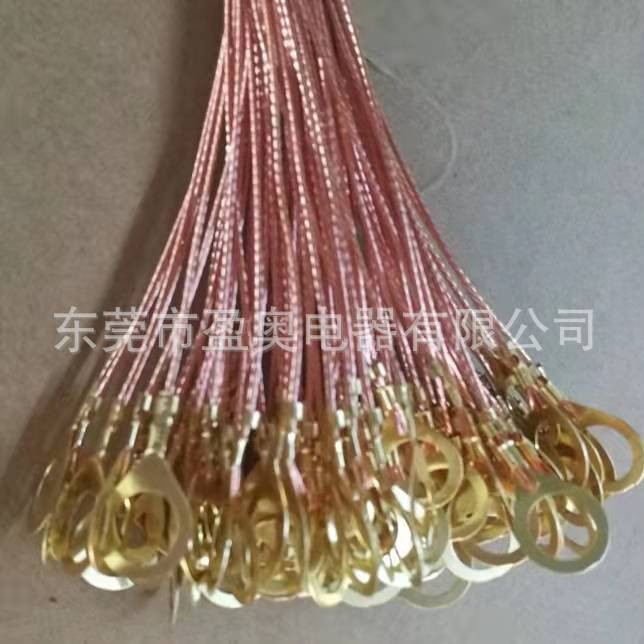 加工供应裸锡地线美规裸铜地线10厘圆形端子接地线 品质保证
