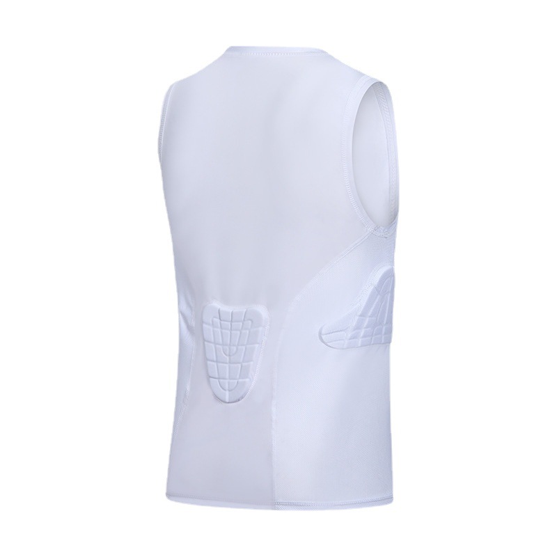 棒球垒球青少年男孩女孩防撞防护背心足球橄榄球压缩衬衫护胸护腰