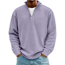 L 58401 Zipper Corduroy Polo Shirt ������������ ŷ���羳