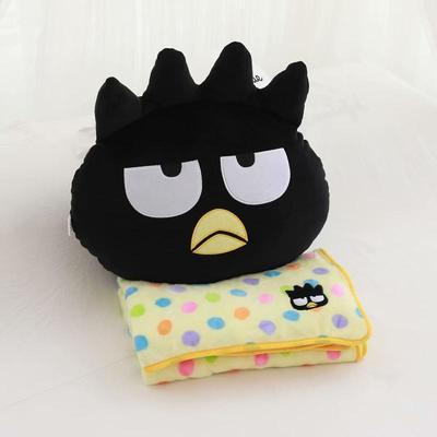 Cartoon cool black penguin car headrest car bone pillow seat belt cover pillow cushion air conditioning blanket