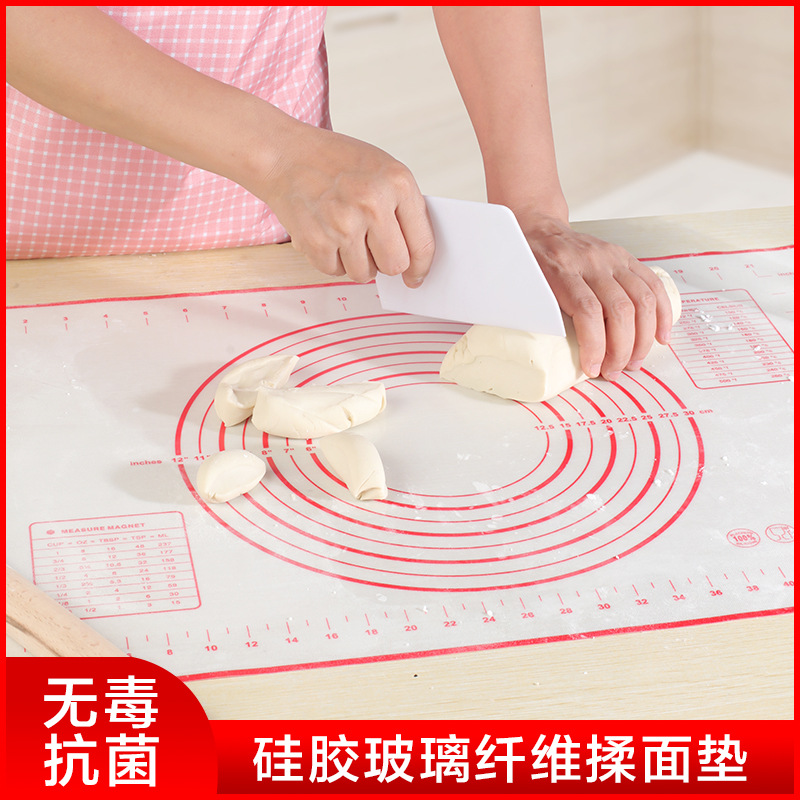 Tapete de silicona platino de grado alimenticio para hornear, resistente a altas temperaturas, tapete de silicona para amasar, antideslizante, antiadherente y tapete para enrollar para postres