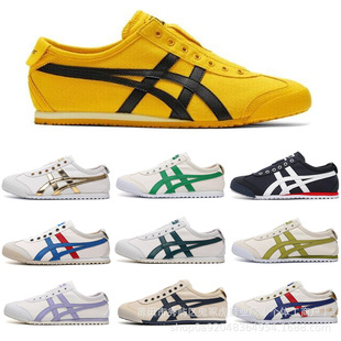 [Pure Original] Tiger Onitsuka Tiger Canvas Shoes Mexico66 Comfortable Unisex Casual Sports Shoes Comfortable and Breathable