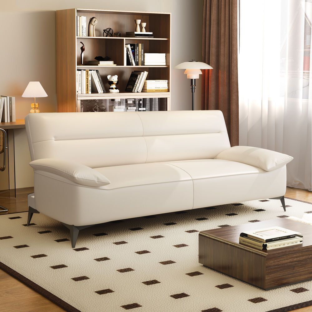Cat Scratch Leather Sofa Bed All-In-One Simple Modern Small Apartment Living Room Rental Office Foldable Sofa