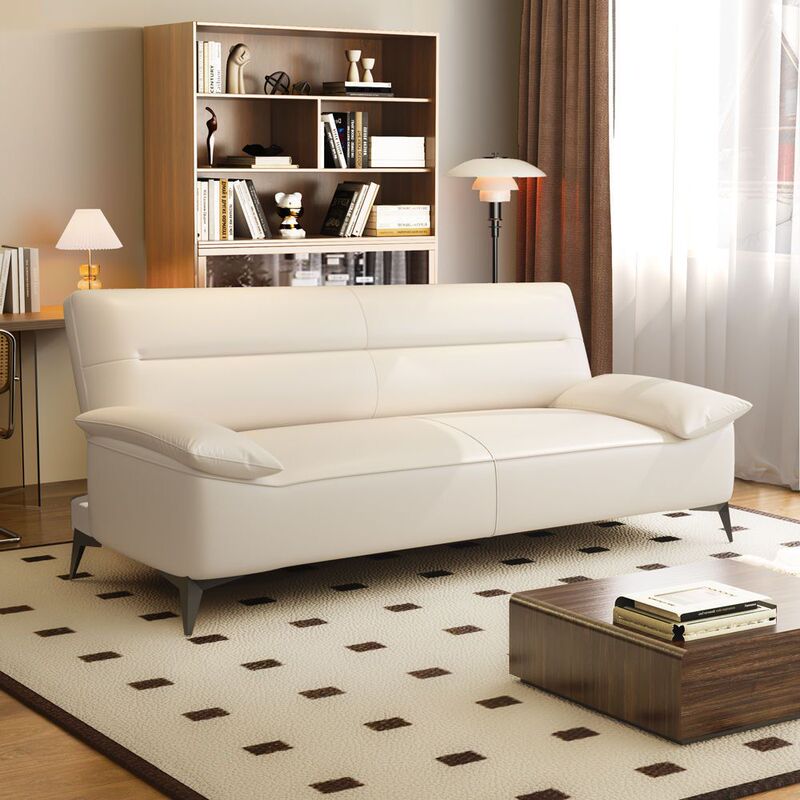Cat Scratch Leather Sofa Bed All-In-One Simple Modern Small Apartment Living Room Rental Office Foldable Sofa