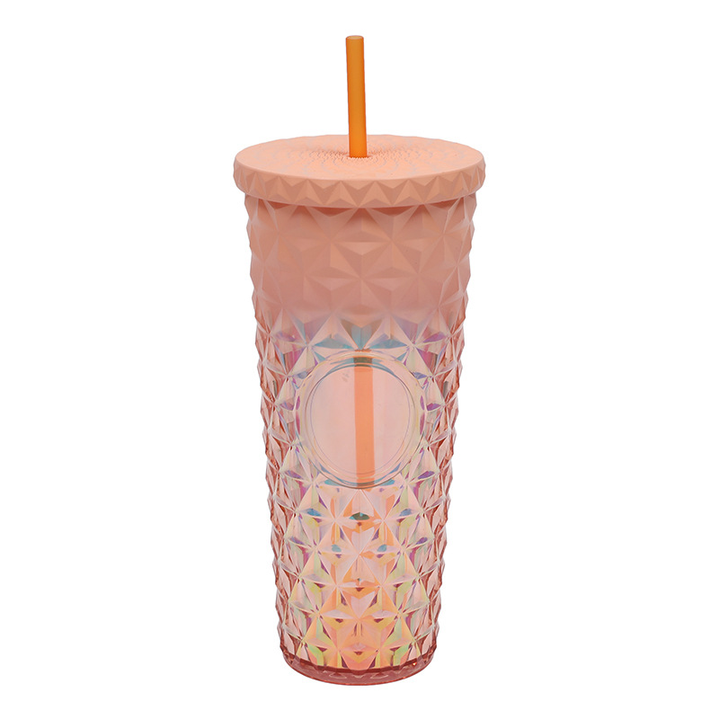 2025 nuevo fabricante transfronterizo suministro directo taza de plástico popular taza de paja durian popular creativa taza de agua starba