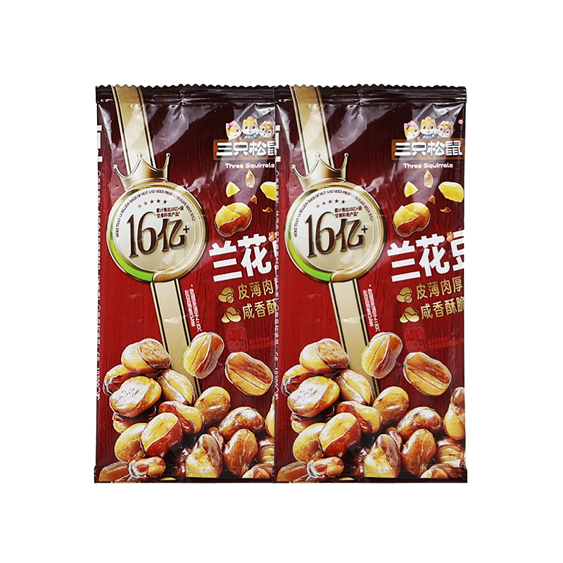 三只松鼠牛肉味兰花豆30g休闲便携零食解馋小吃干果炒货包邮