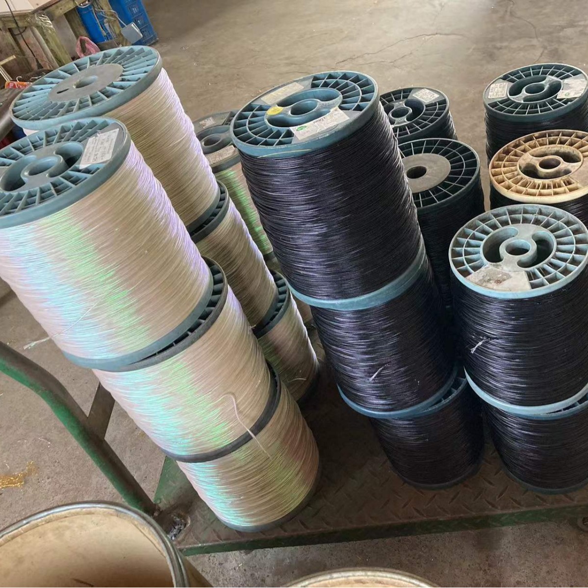 浅金葱花边带宝石蓝葱圣诞树摆件系绳带大红箔带装饰礼盒系蝴蝶结