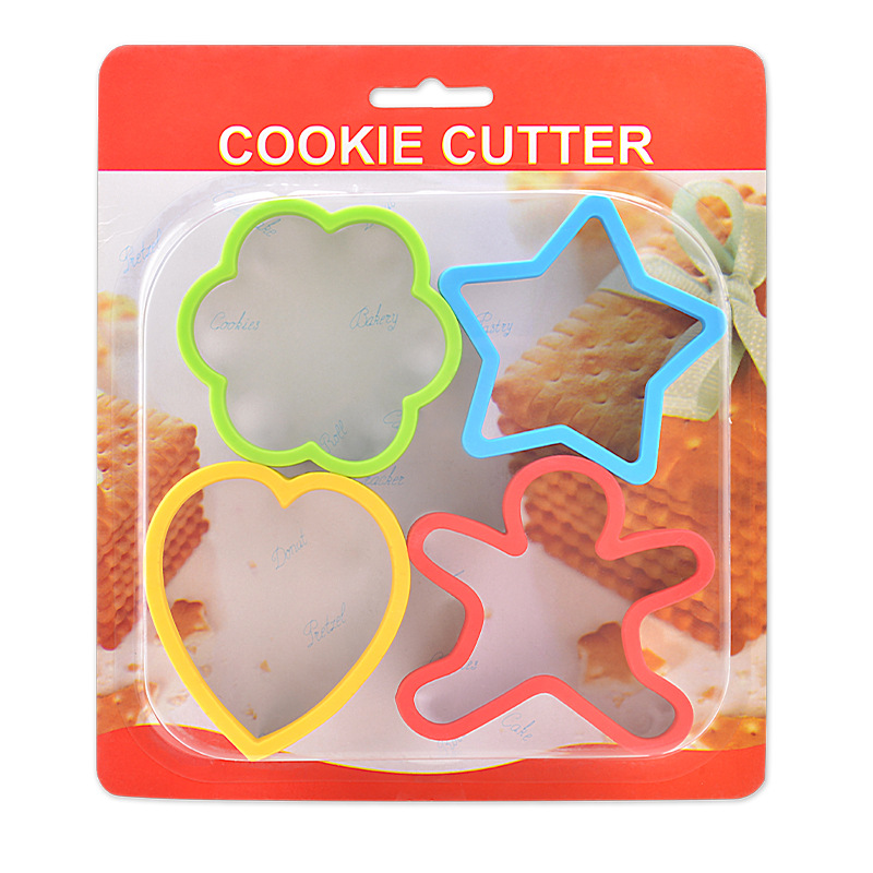 DIYStainless Steel Fruit Cookie Mold Set Of Four Sandwich Mousse Ring Cookie Cake Molds