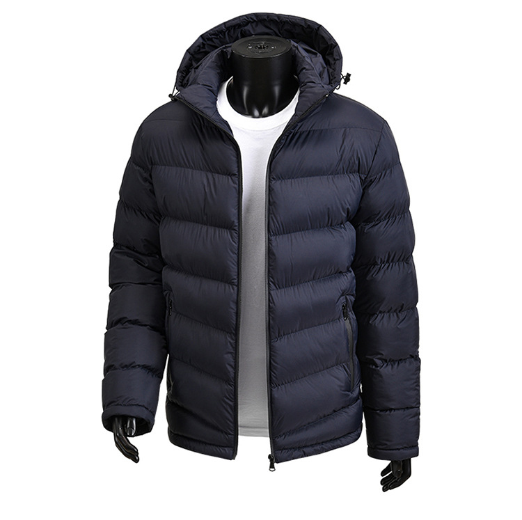 Padded Jacket Men's Loose Hooded Padded Jacket Casual Padded Jacket Men's Jacket_voghion.com