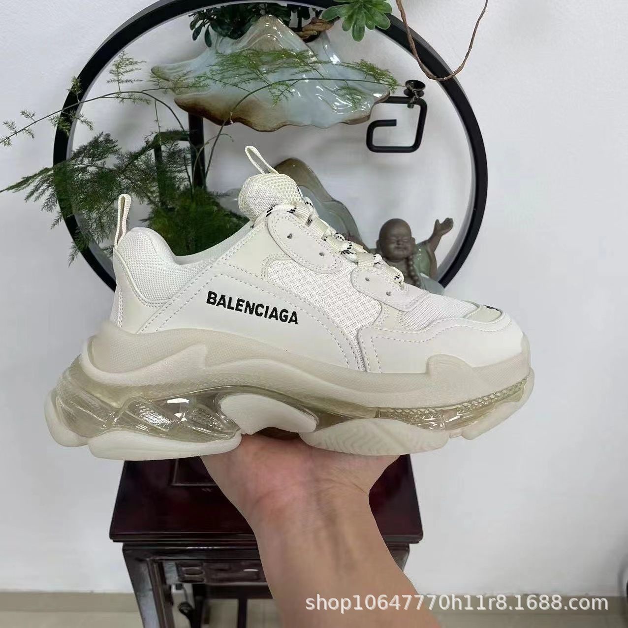 Putian Family Paris cojín de aire zapatos de papá tendencia retro zapatos de pareja hombres y mujeres zapatos deportivos casuales de suela gruesa