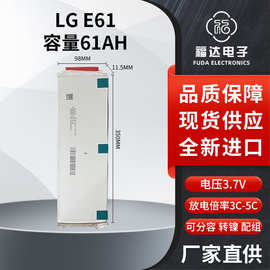 LG E61大动力聚合物软包电池3.7V电动车三轮车储能动力锂电池61AH