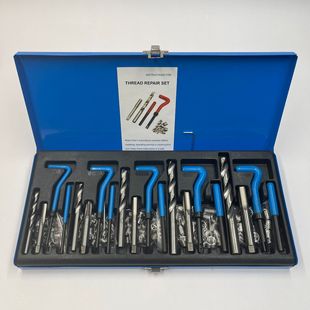 Inch 131 pieces of auto thread tapping repair tool spark plug tapping thread tooth auto repair auto protection kit