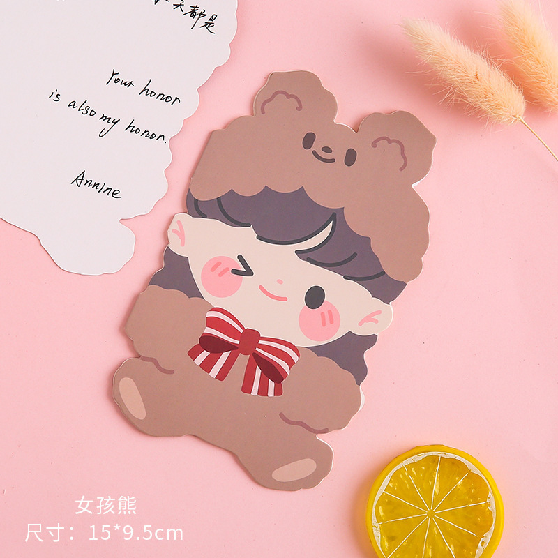 Tarjetas postales de dibujos animados tarjetas de felicitación alienígenas tarjetas pequeñas cartas escritas a mano tarjetas de deseos en blanco para estudiantes y niños bendiciones