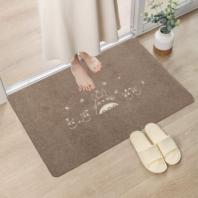 Avtomobil döşəmə paspasları: Absorbent and Stain-Resistant Non-Slip Mat - embroidered-chinchilla-40cm60cm