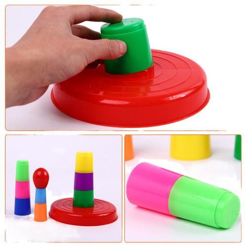 Creative Jenga ring large parent-child interactive throwing ring children's stress relief toys wholesale