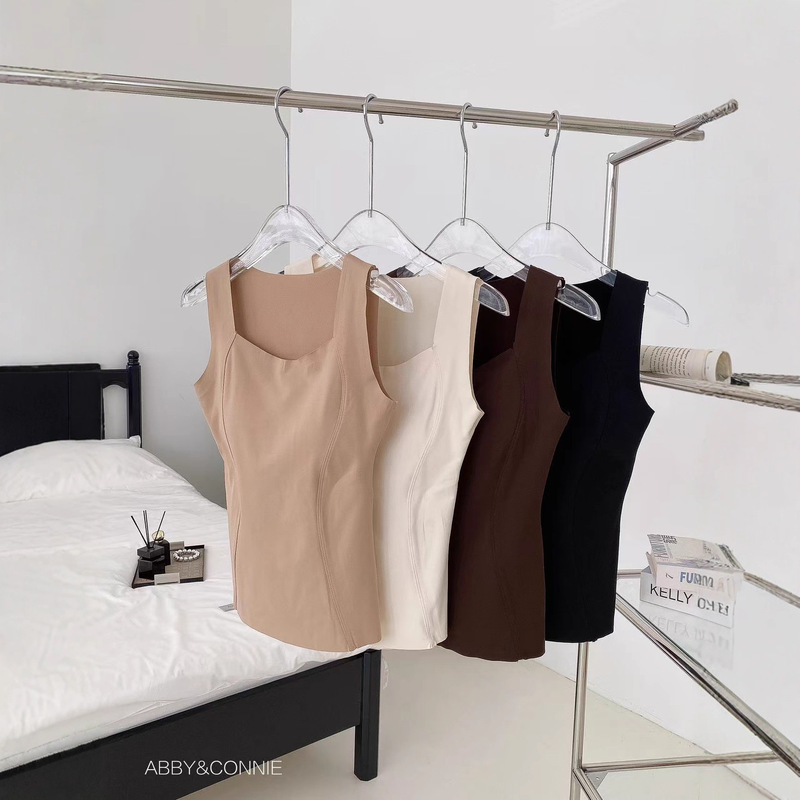 Autumn and Winter 9993 down Base Layer Thermal Vest Underwear for Women with Built-In Chest Pad, Versatile Winter Inner Top