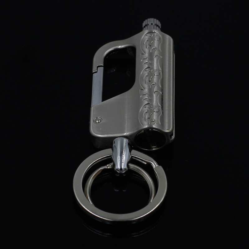 Baicheng Wanzi encendedor de queroseno de fósforos para hombres llavero creativo multifuncional al aire libre impermeable portátil transfronterizo al por mayor