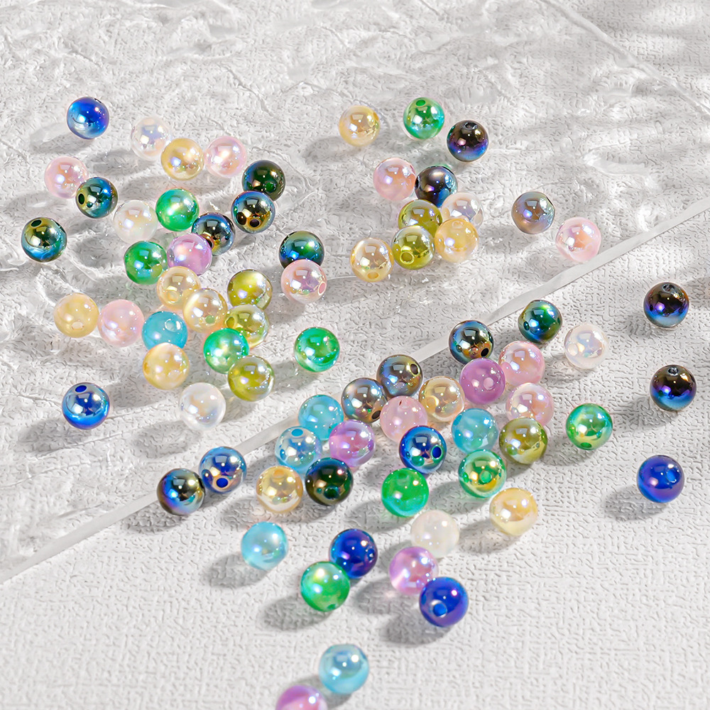 30 puntos brillantes Variedad de ojos de gato abalorios divisorios Diy cadena de teléfono móvil pulsera resina fina destellante accesorios de cuentas sueltas lote suelto