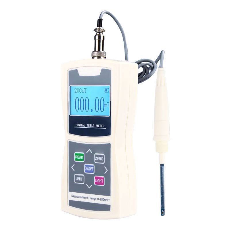휴대용 디지털 TESLASMETER 고정밀 자기장 강도 플럭스 자기 검출기