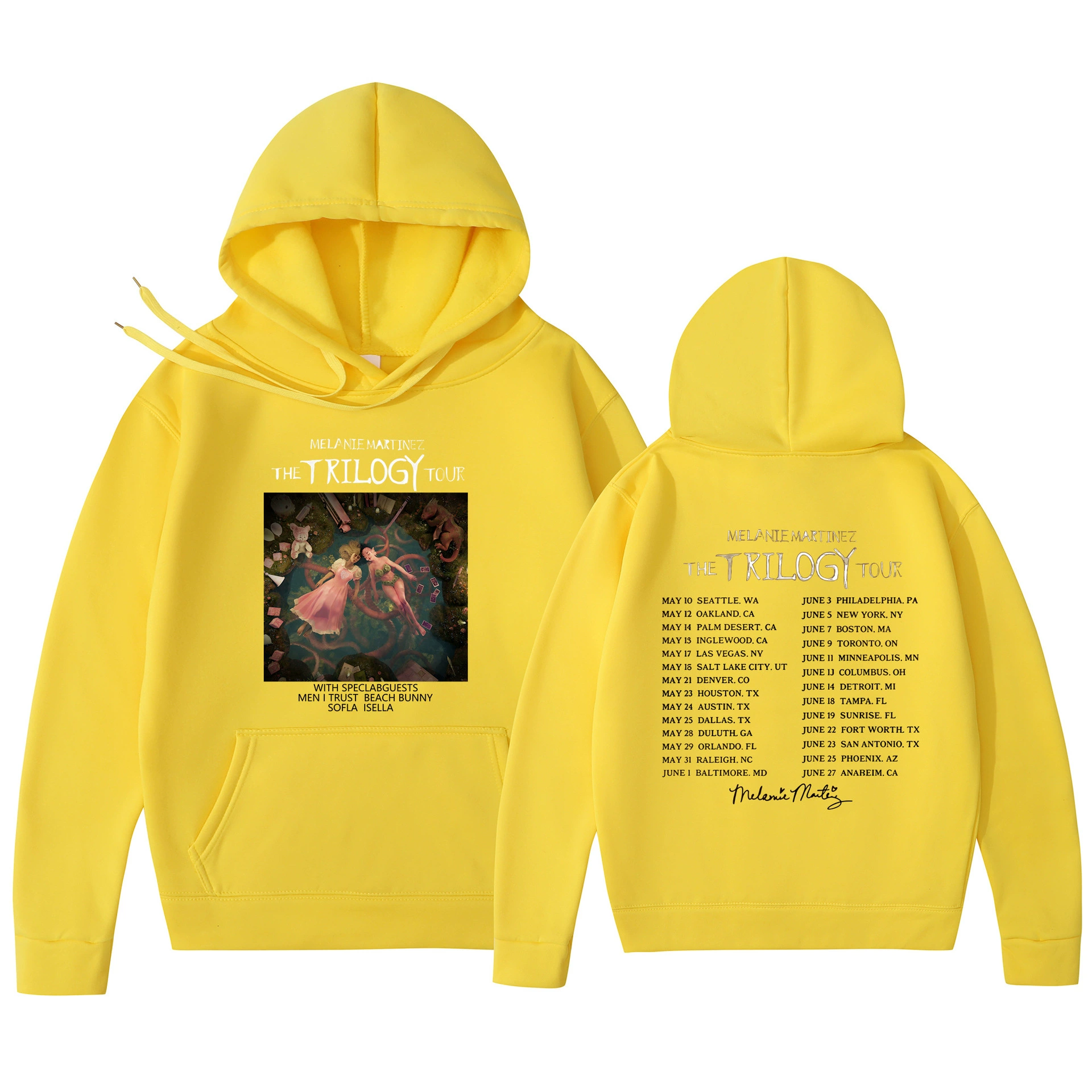 Худи‑пуловер (Foreign Trade) Melanie Martinez «The Trilogy Tour» с принтом, унисекс, размеры S–3XL