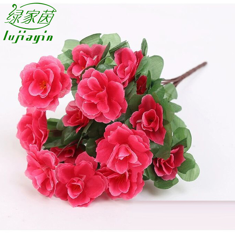 仿真杜鹃花映山红假花塑料花把雏菊花坛摆设工程田园装饰仿真花束