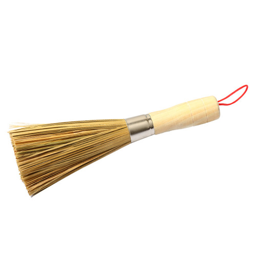 Bamboo long handle dishwashing pot brush commercial kitchen cleaning pot brush hotel restaurant oblique bamboo pot brush old-fashioned cooking broom