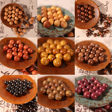 6mm天然木珠桃木黑花梨缅花梨黄金檀圆珠子合集diy文玩手串门帘