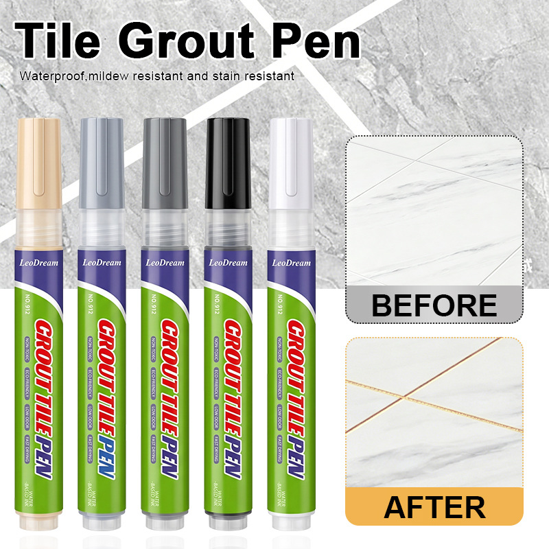 Cross-Border Popular Tile Grout Repair Pen, Waterproof and Non-Fading, Large Capacity
