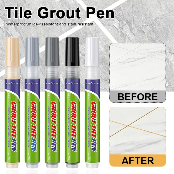 Cross-Border Popular Tile Grout Repair Pen, Waterproof and Non-Fading, Large Capacity