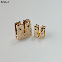 现货锌合金u型尾夹皮带织带封边扣手工DIY箱包五金配件金属尾夹