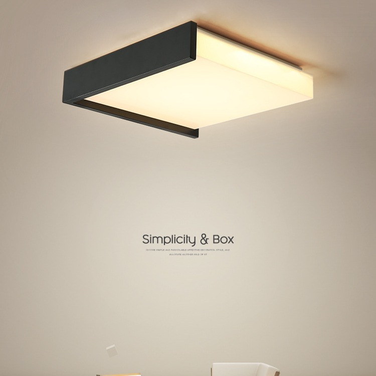 Lámpara de techo led, moderna, sencilla y cálida, lámpara de dormitorio de estudio, lámpara de sala de estar creativa, lámpara nórdica de habitación