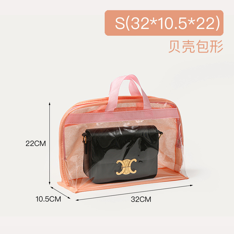 Bolsa bolsa de almacenamiento armario para el hogar colgando bolsa de cuero bolsa de polvo transparente bolsa de almacenamiento visual artefacto al por mayor