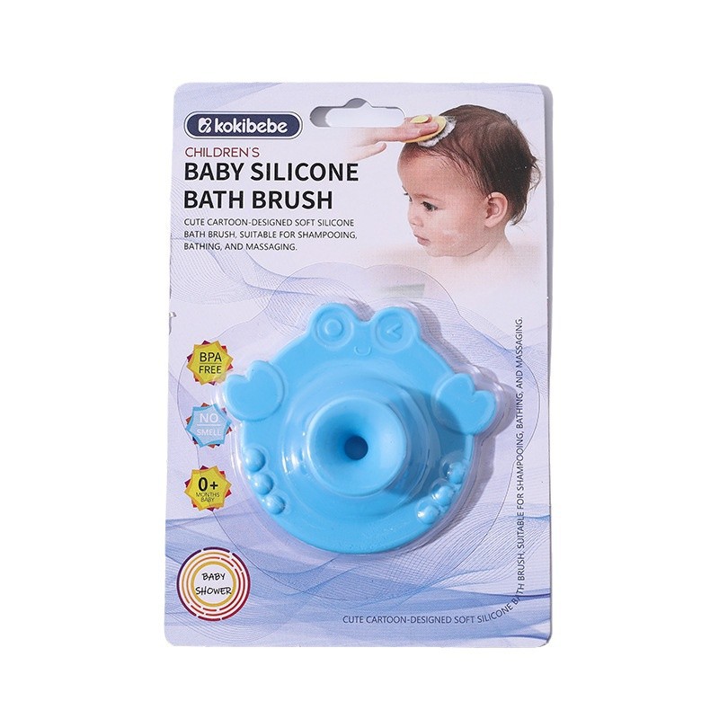 Cepillo de lavado facial de silicona para bebés multiusos Cepillo de champú para bebés Cepillo de baño Cepillo de champú de masaje de baño para niños