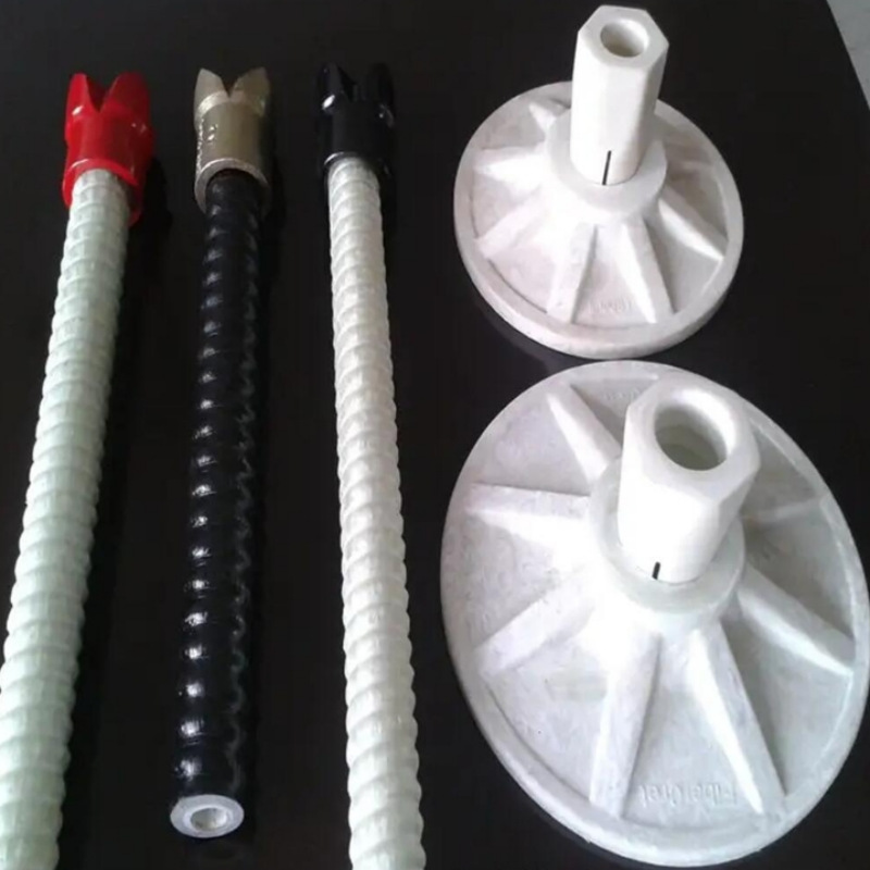Soporte simple para operar perno de ancla FRP de tornillo completo de soporte de mina